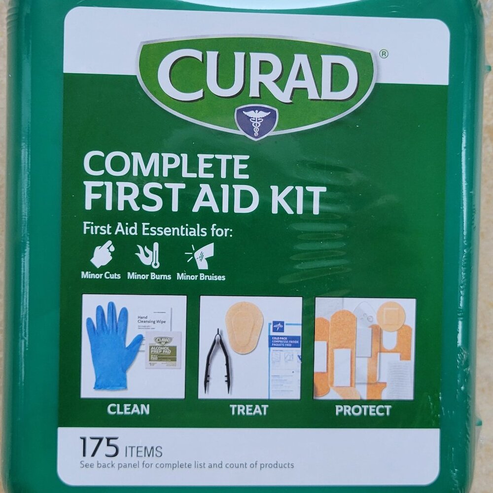 CURAD 175-Piece Complete First Aid Kit in Reusable Case